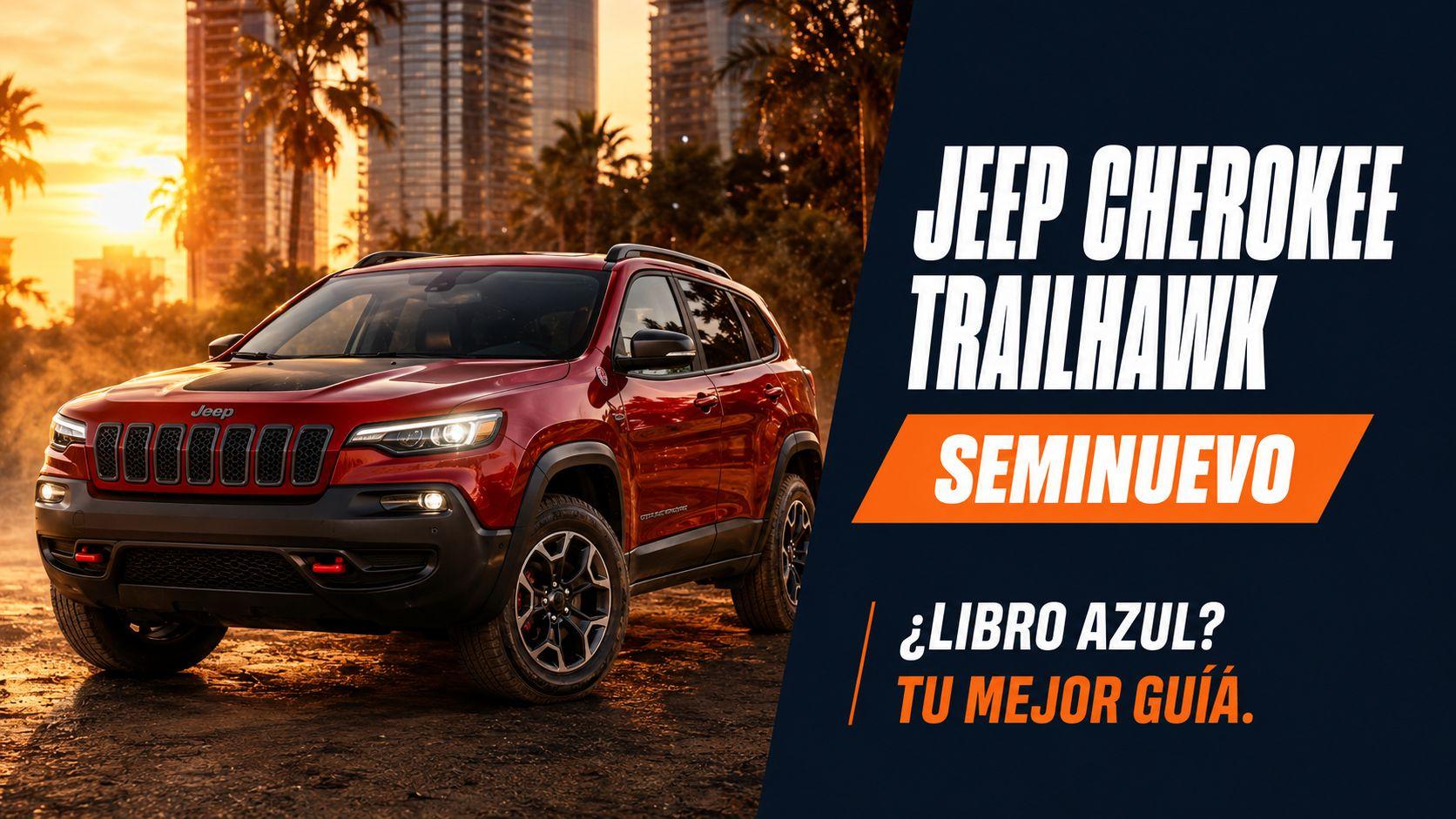 Jeep Cherokee Trailhawk seminuevo en terreno de brecha en México
