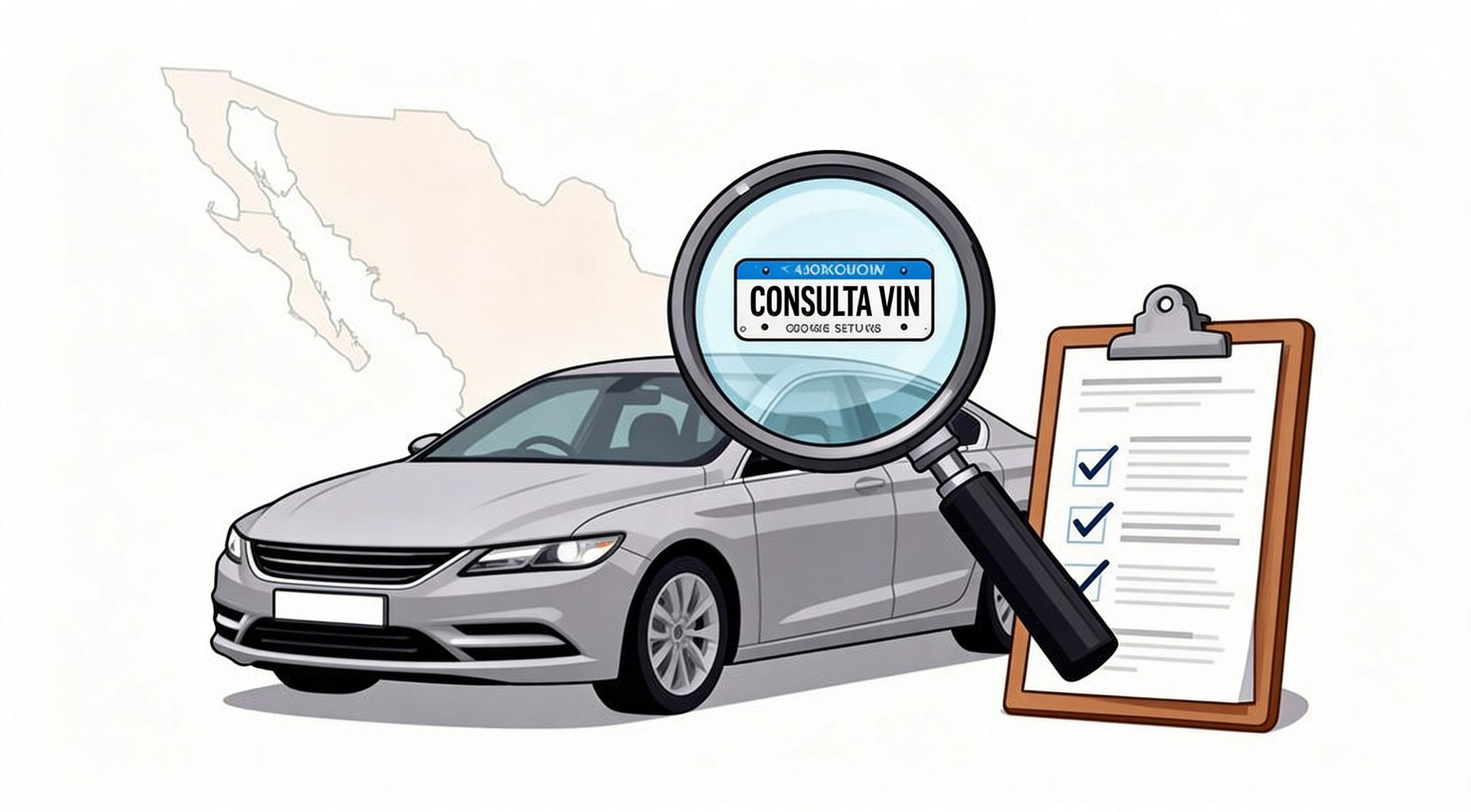 Persona revisando adeudos de un auto seminuevo en portal gubernamental desde su laptop