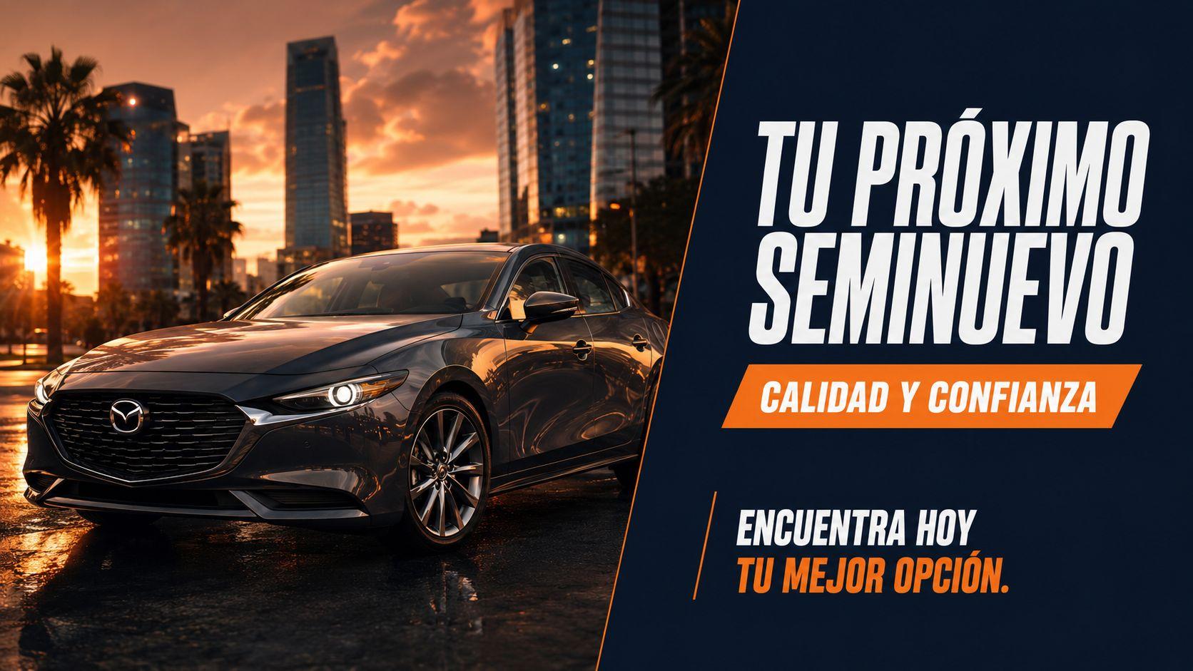Persona revisando inventario de autos seminuevos en Reynosa desde su celular para solicitar crédito automotriz