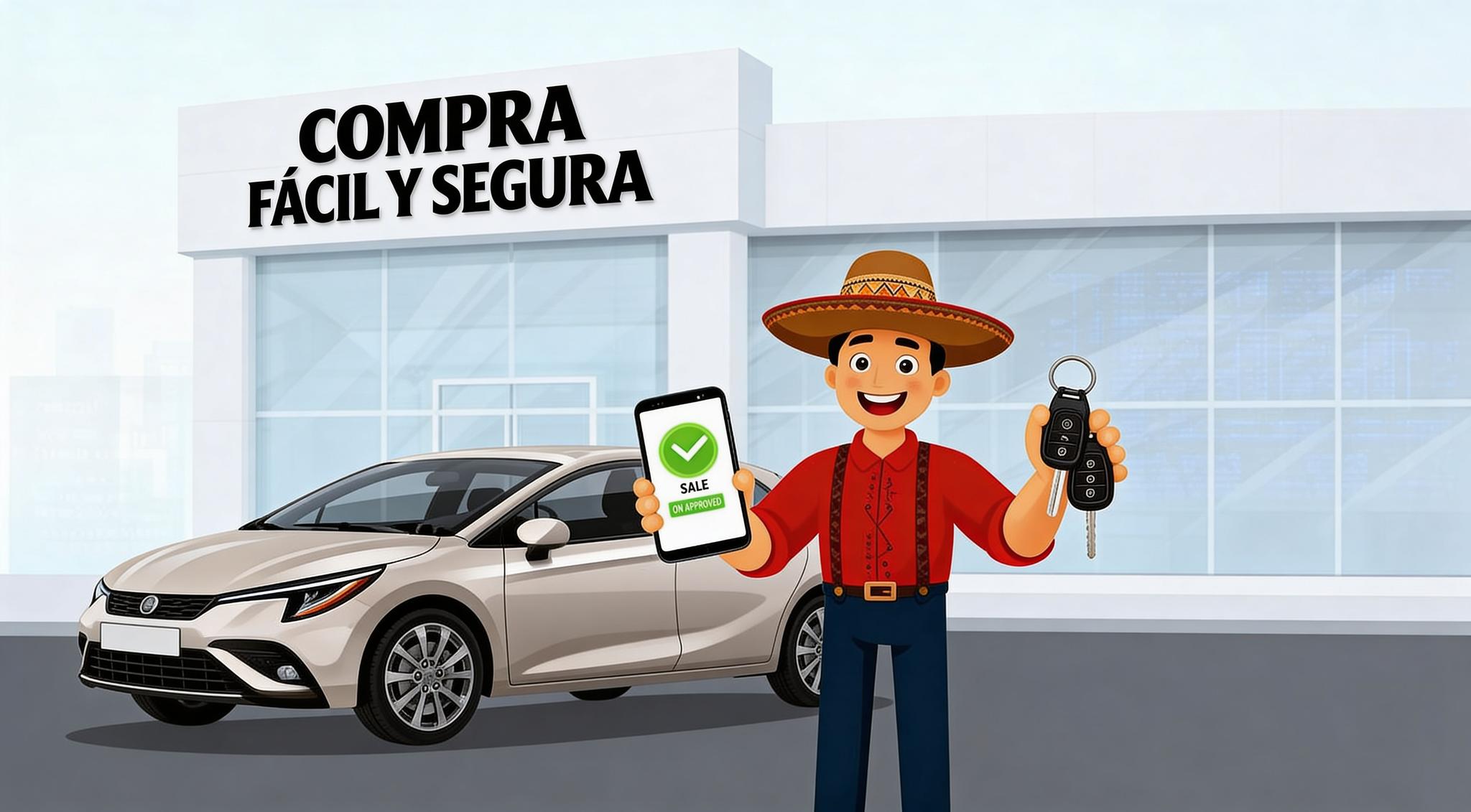 Persona entregando llaves de auto usado al comprador en México en 2026