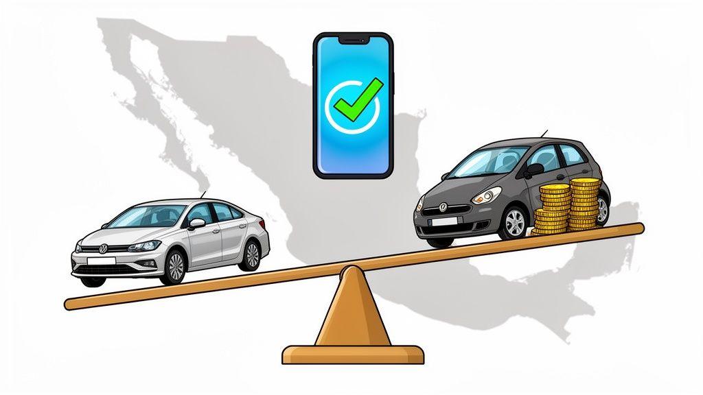 Comparativa entre auto nuevo y seminuevo certificado para encontrar el carro más barato en México