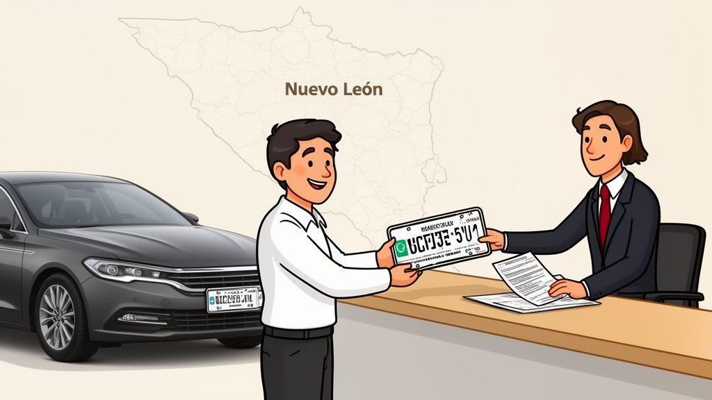 Trámite de cambio de placas en Nuevo León en el Instituto de Control Vehicular