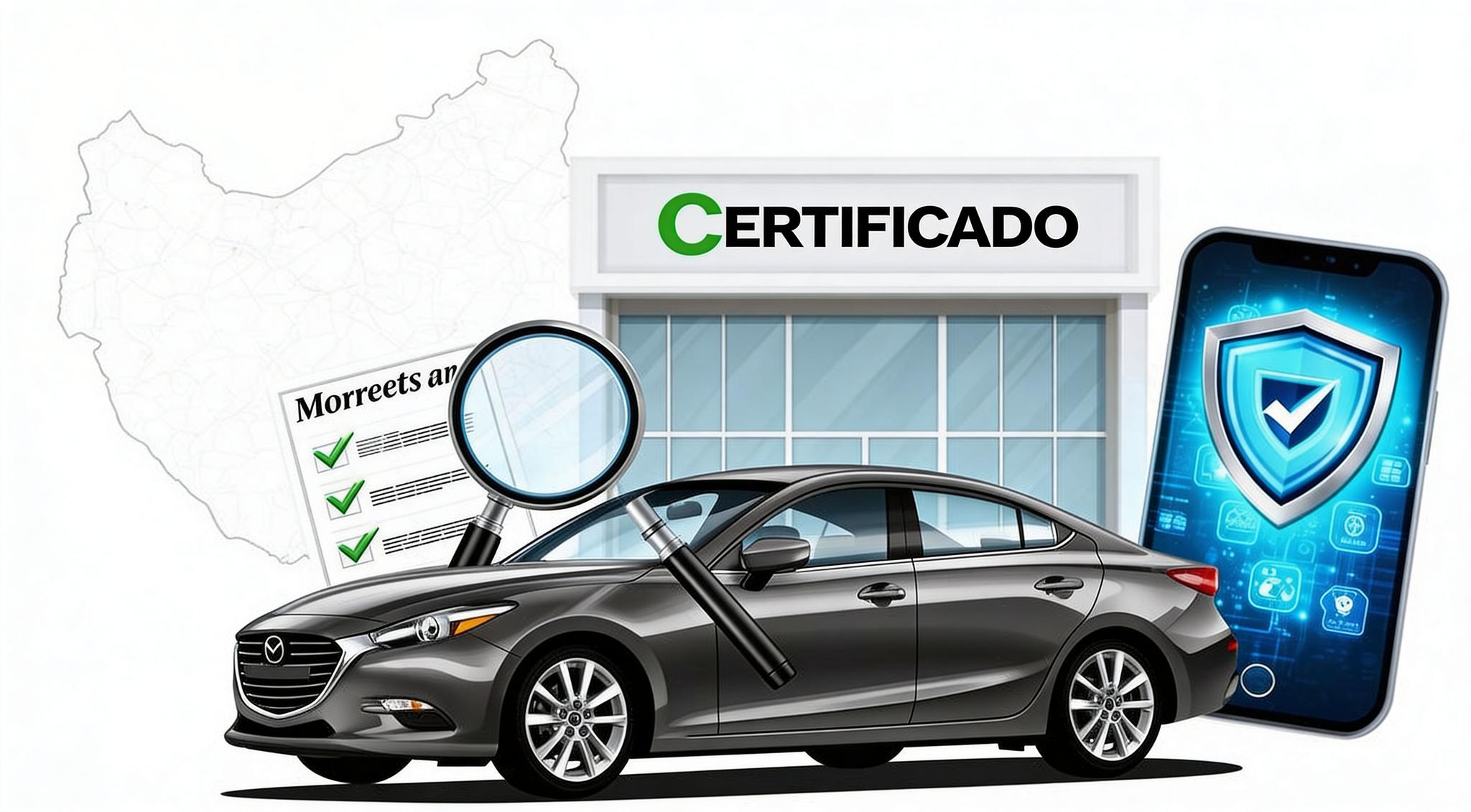 Autos seminuevos de agencia alineados en un lote de Monterrey, Nuevo León