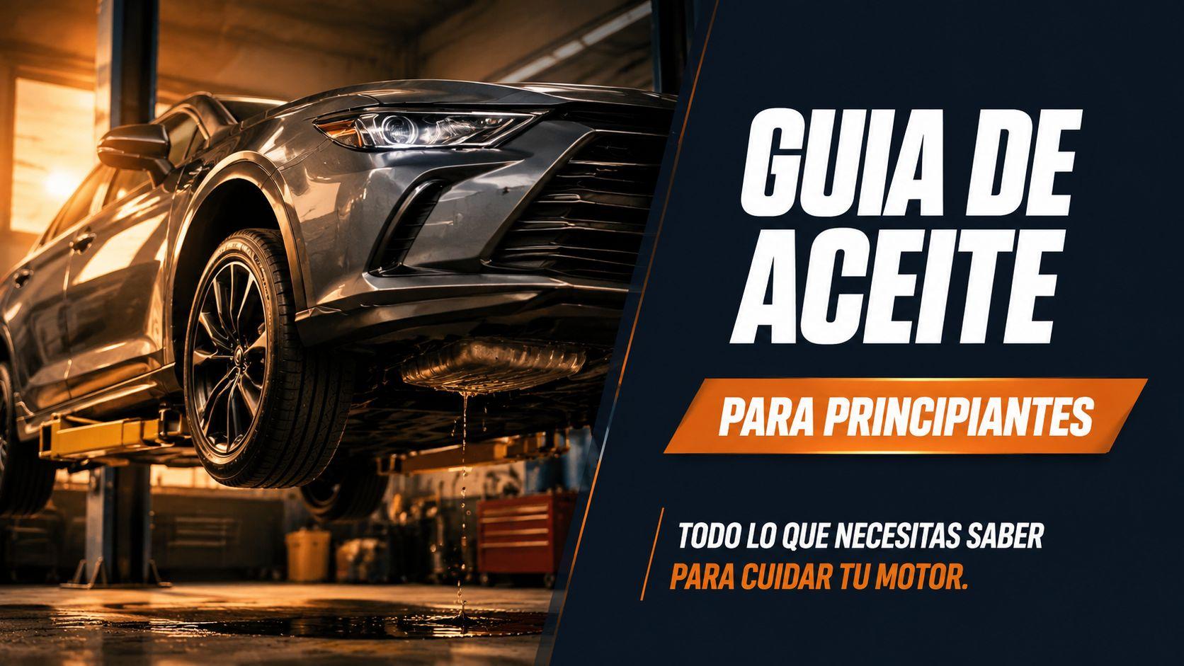 Fuga de aceite visible bajo el cárter de un motor de auto seminuevo