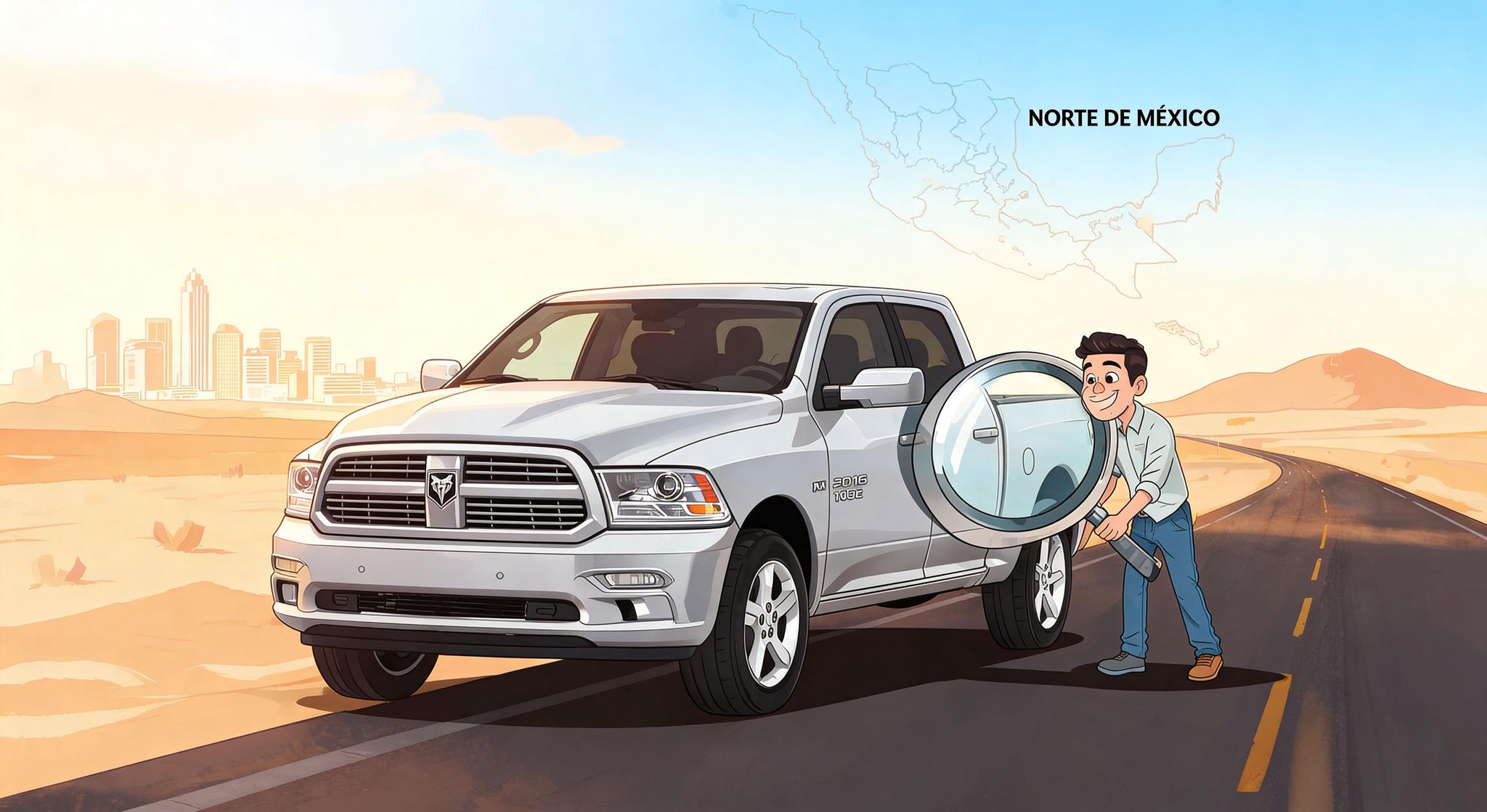 Ram 1500 2016 seminueva en México vista frontal lateral