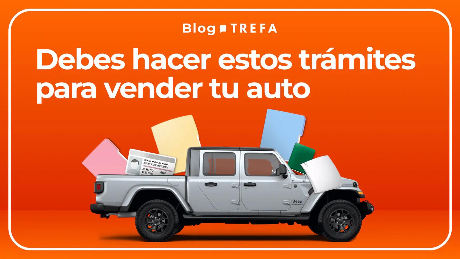 Documentos necesarios para vender un auto usado en México sobre una mesa